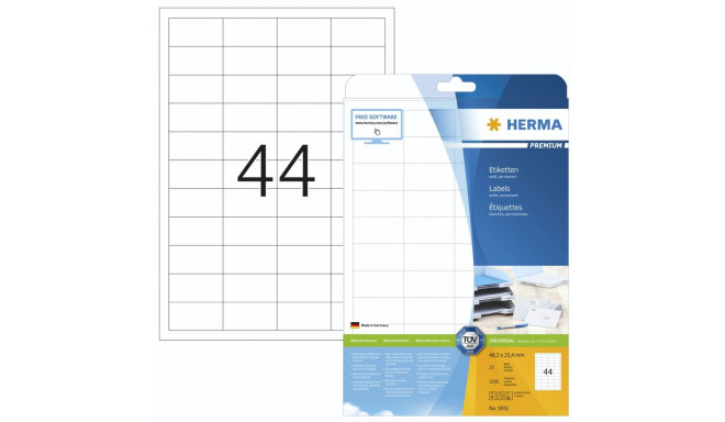 Herma sildid 48,3x25,4 25 lk DIN A4 1100 tk 5051