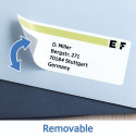 Herma Valged Sildid 35,6x16,9 mm 25 lehte 2000 tk eemaldatavad 10003