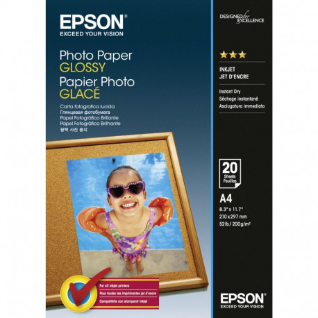 Epson fotopaber läikiv A4 20 lehte 200 g