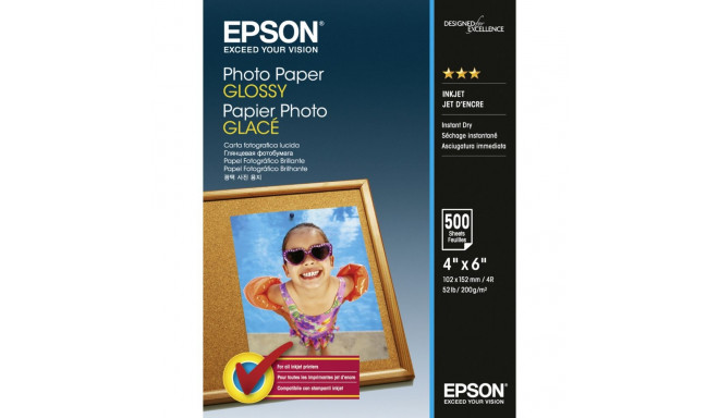 Epson Photo Paper Glossy 10x15 cm 500 Sheets 200 g