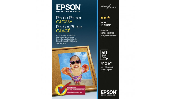 Epson Photo Paper Glossy 10x15 cm 50 Sheets 200 g