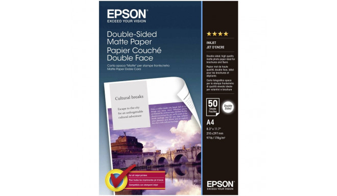 Epson kahepoolne matt paber A4, 50 lehte, 178g S041569