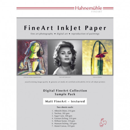 Hahnemühle Digital FineArt A 4 testpakett matt struktuurne