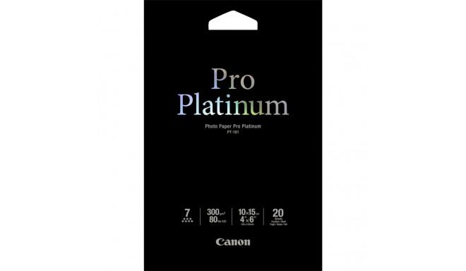 Canon PT-101 10x15 cm, 20 sheet Photo Paper Pro Platinum   300 g