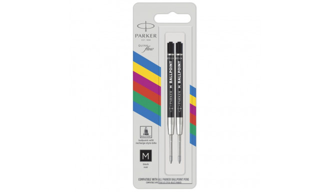 1x2 Parker Quinkflow Basic pastapliiatsi täitepadrun M must
