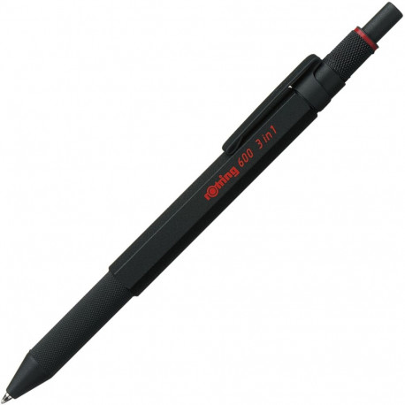 rotring 600 3in1 must peenpliiats, sinine/punane pastapliiats