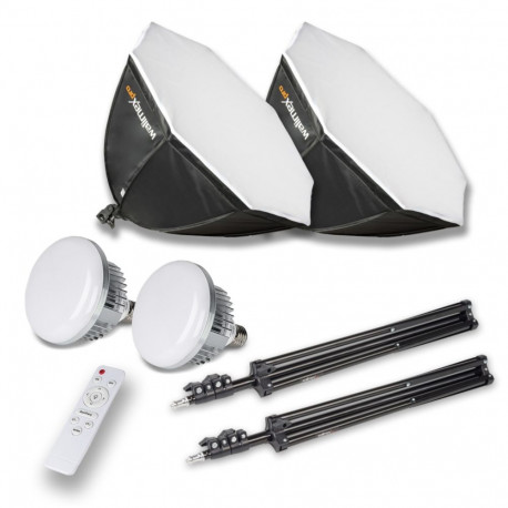 walimex pro LED 60W oktagon Ø65cm kahevärviline komplekt 2
