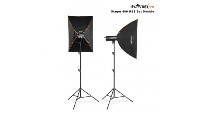 walimex pro Stager 600 HSS komplekt Kahekordne