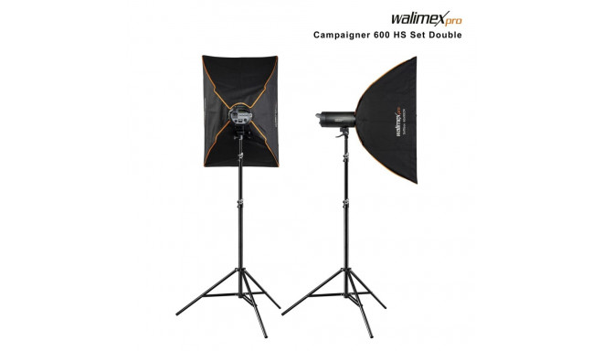 walimex pro Campaigner 600 HS komplekt double