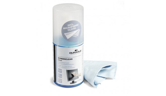 Durable SCREENCLEAN SPRAY 200ml pumbaga puhastuspihusti + lapp 582300