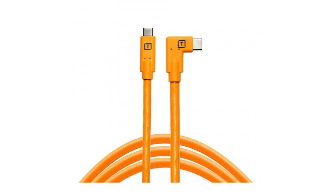 Tether Tools TetherPro USB-C to USB-C parempoolne nurk oranž