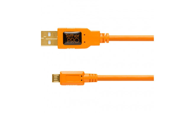 Tether Tools TetherPro USB 2.0 A Male to Micro B 5-pin orange