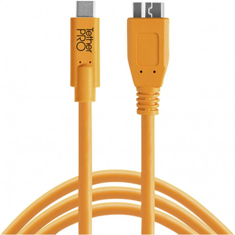 Tether Tools USB-C – 3.0 Micro-B 4,60m oranž