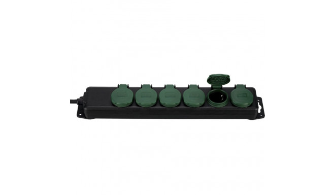 REV Multiple Socket Outlet IP44 6-fold 1,4m