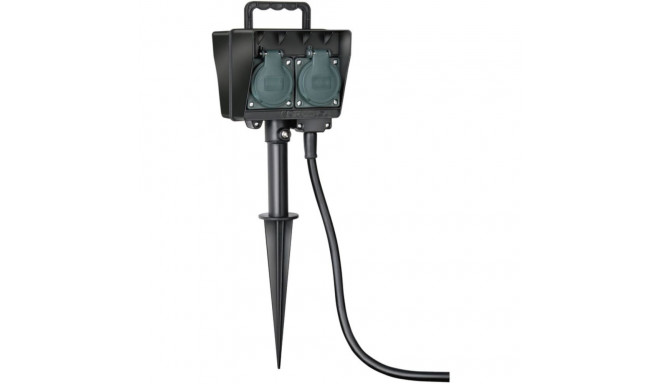 Brennenstuhl 4-way garden socket outlet with earth spike