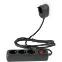 REV Multiple Socket Outlet 3+1-fold 2m + switch black REV Multiple Socket Outlet 3+1-fold 2m + switch black