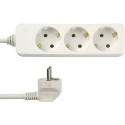 REV Socket line 3-fold 1,4 m white