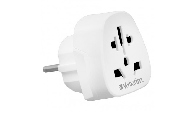 Verbatim World to Europe Travel Adapter Plug white WTEU-02 49549