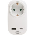 Brennenstuhl pistikuadapter USB Power Delivery USB A/Type C