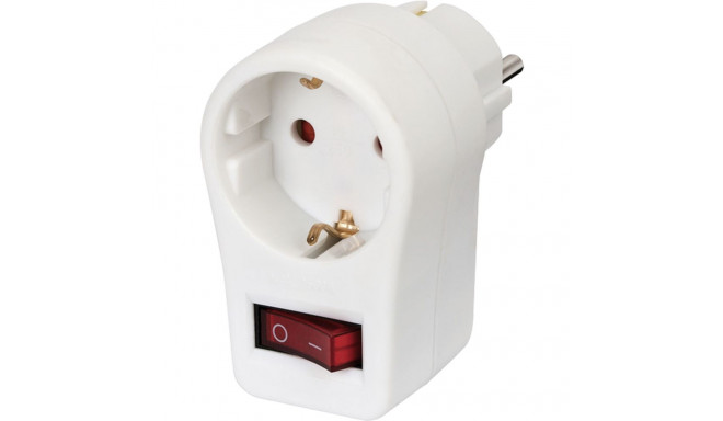 Brennenstuhl Socket with ON/OFF switch white