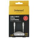 Intenso USB Cable C315L Nylon 1,5m white USB-C / Lightning 60W