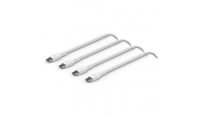 1x2 Belkin USB-C/USB-C 2.0 PVC 1m, 2Pack valge CAB003bt1MWH2PK