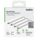 1x2 Belkin USB-C/USB-C 2.0 PVC 1m, 2Pack white  CAB003bt1MWH2PK