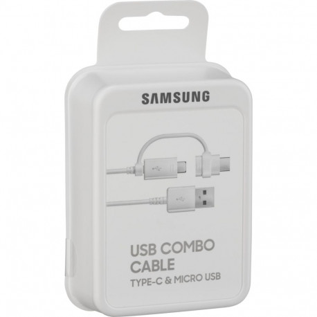 Samsung Datenkabel Micro-USB zu USB-A inkl USB-C Adapter - bulk