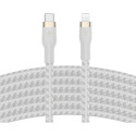 Belkin Flex Lightning/USB-C 15W 3m MFi-sertifikaadiga valge CAA011bt3MWH