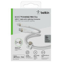 Belkin Flex Lightning/USB-C 15W 3m MFi-sertifikaadiga valge CAA011bt3MWH