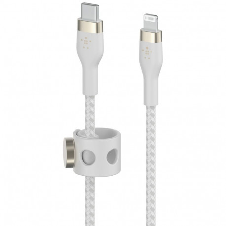 Belkin Flex Lightning/USB-C 15W 1m mfi. sert. valge CAA011bt1MWH