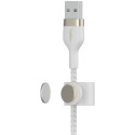 Belkin Flex Lightning/USB-A 1m mfi sert., valge CAA010bt1MWH