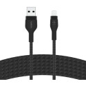Belkin Flex Lightning/USB-A 3m mfi cert., black CAA010bt3MBK