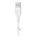 Belkin Flex Lightning/USB-A 3m mfi sertifitseeritud, valge CAA008bt3MWH