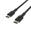 Belkin USB-C/USB-C kaabel 1m PVC, must CAB003bt1MBK