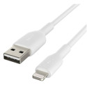 Belkin Lightning laadimis-/sünkroonimiskaabel 1m, PVC, valge, mfi-sertifitseeritud