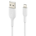 Belkin Lightning kaabel 15cm, PVC, valge, mfi sert.
