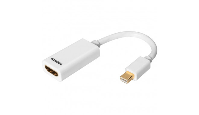 DIGITUS Mini DisplayPort - HDMI adapter / konverter 15 cm valge