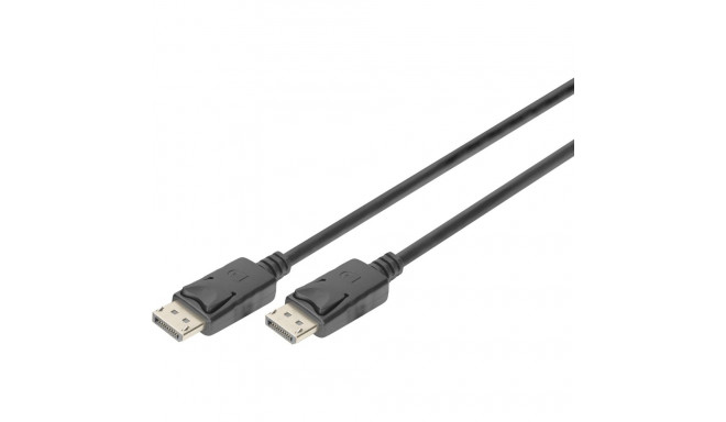 Digitus DisplayPort ühendus DP St/St, 2m, ultra HD 4K, sw.