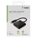 Belkin USB-C ja HDMI-adapter 60W PD, must AVC002btBK