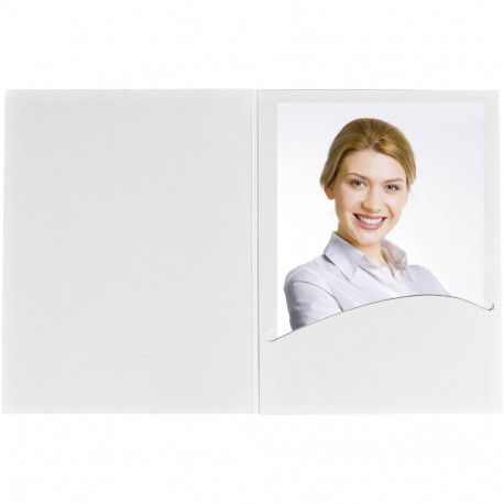 1x100 Daiber portreefotode kaaned Profi-Line 10x15 valge matt
