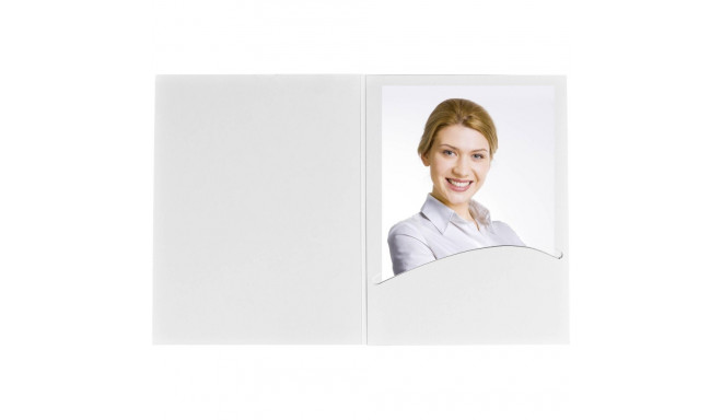 1x100 Daiber Portrait folders Profi-Line  10x15 white matte