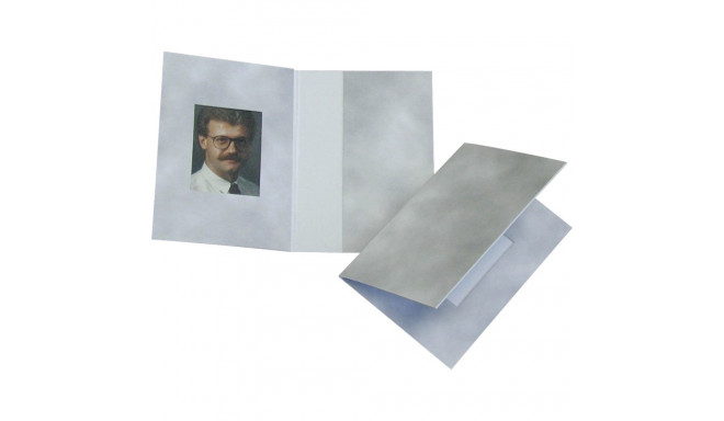 1x100 Daiber Folders Passport Photograph, grey, 31x42 mm