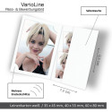 1x100 Daiber Passport Photo Folders white for 3 sizes