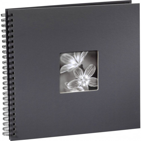 Hama Fine Art Spiral grey 36x32 50 black pages 94874