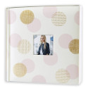 ZEP Elena kuldne/roosa 24x24 20 lehte fotoalbum NZ2420G
