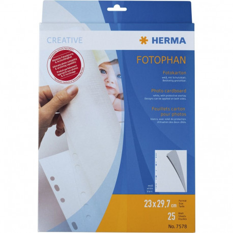 Herma Photo Carton 25 Sheets white 7578