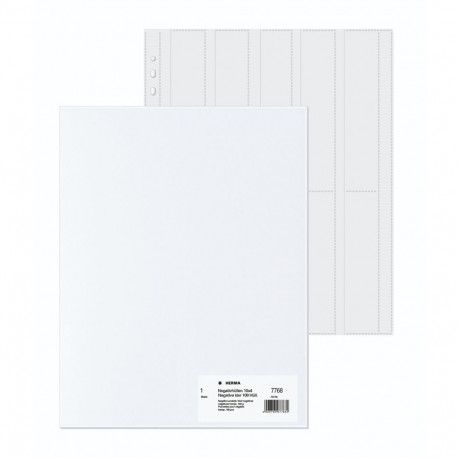 Herma Negative pockets PP clear 100 Sheets/4-Strips         7768