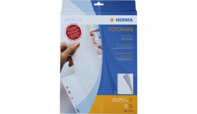 Herma fotokartong valge 10 lehte 7571