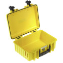 B&W Outdoor Case Type 4000 yellow with padded divider set